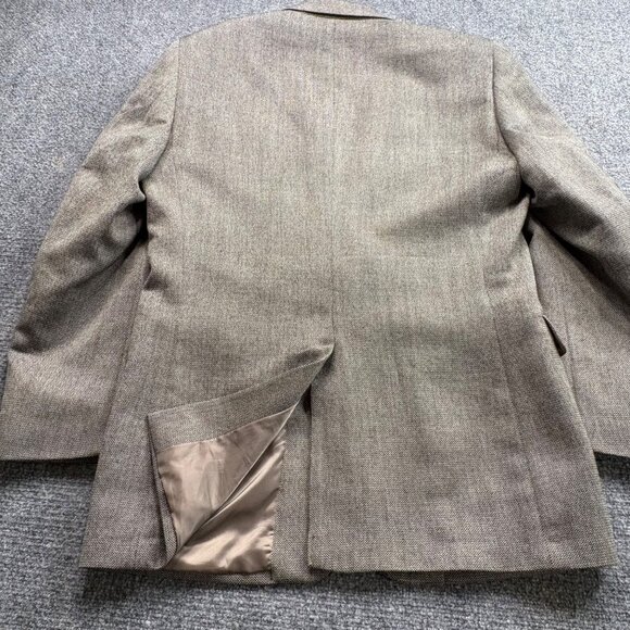 Jos. A. Bank Blazer Mens 40L Wool Beige Tan Two-Button Notch Lapel Business - Picture 9 of 16